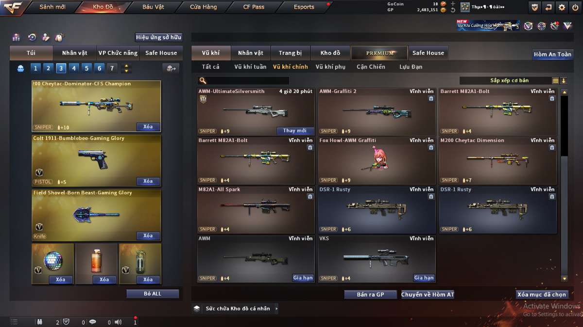 shop acc cf uy tin gia re